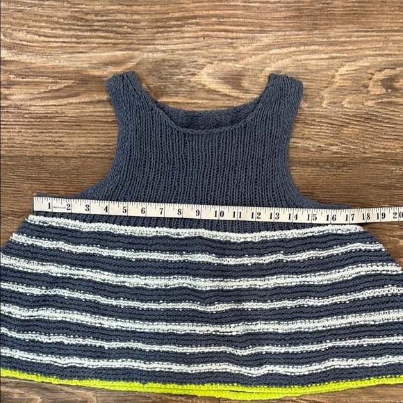 Pilcro Swing Knit Sweater Tank Women's Size Small Blue Cream and Yellow EUC - Picture 6 of 8